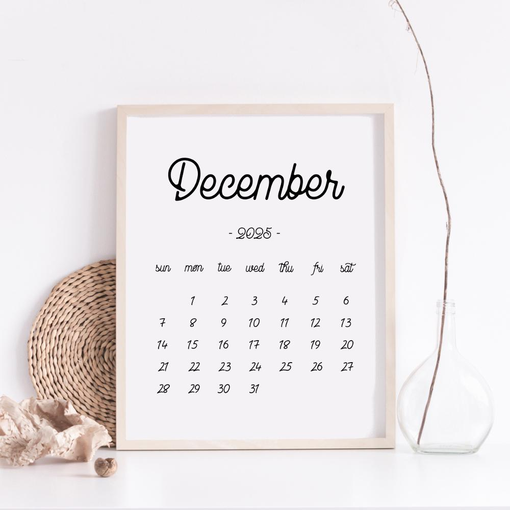 Printable Calendar December 2025, December Calendar, December 2025 inside Free Printable Pregnancy Announcement Calendar December 2025