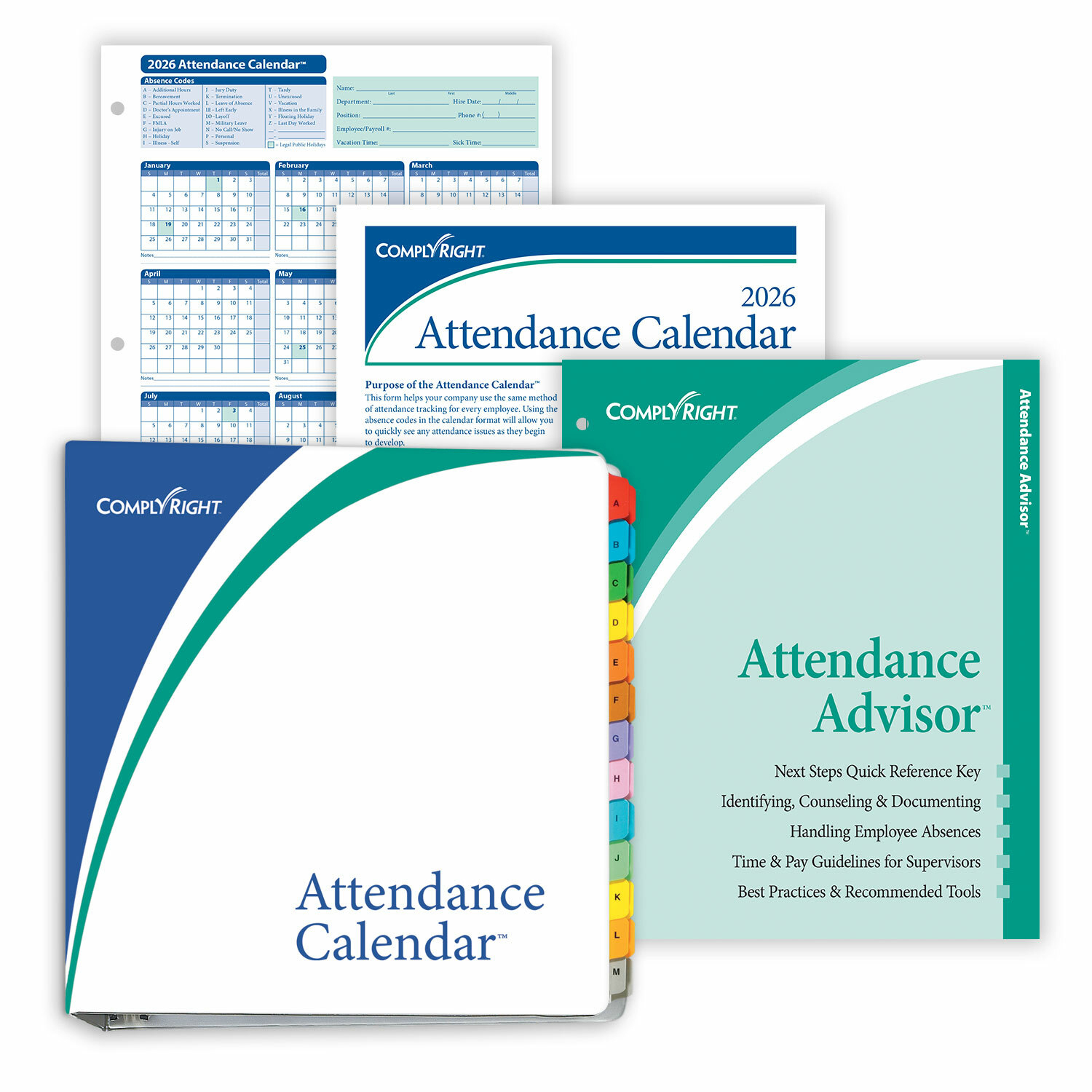 2026 Attendance Calendar Kit | Calendar Set | Hrdirect in 2026 Attendance Calendar Cards