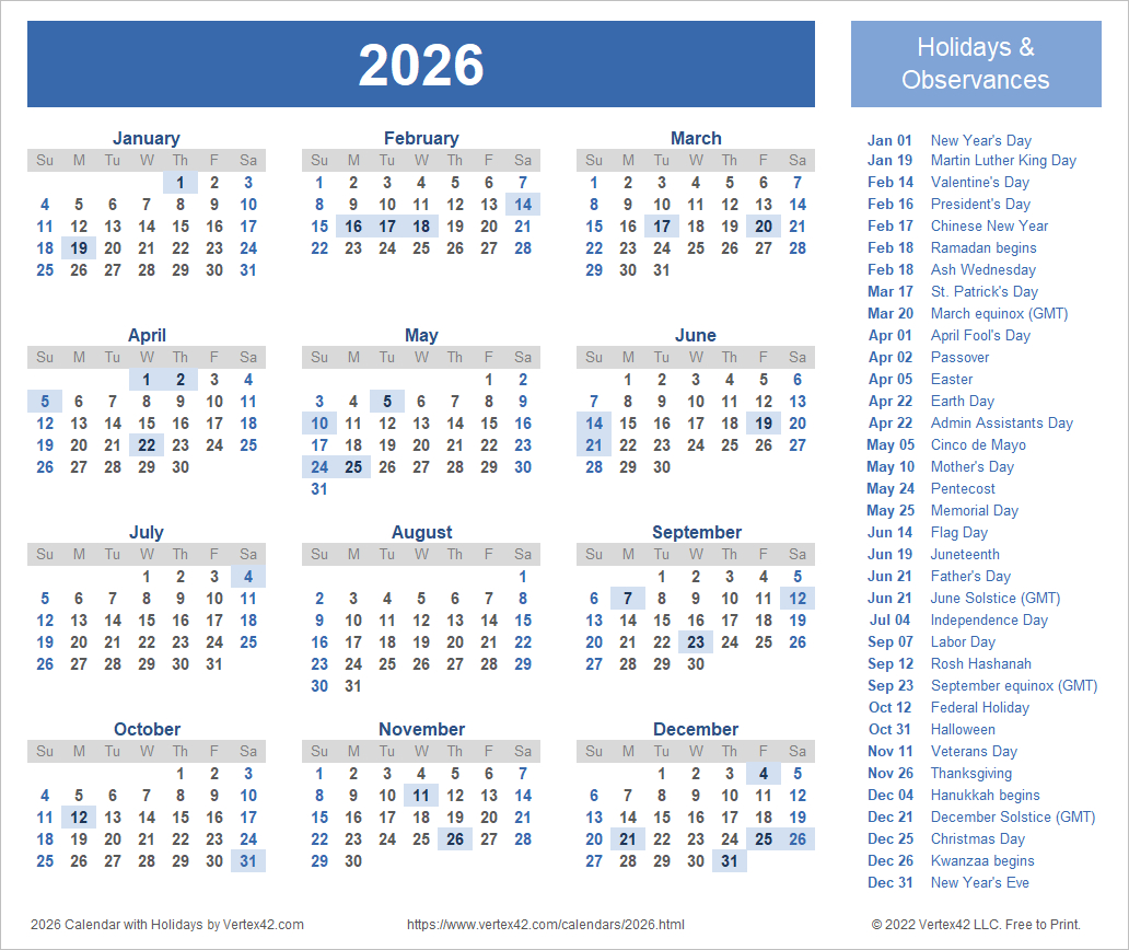 2026 Calendar Templates And Images inside Absence Calendar 2026 For Schools