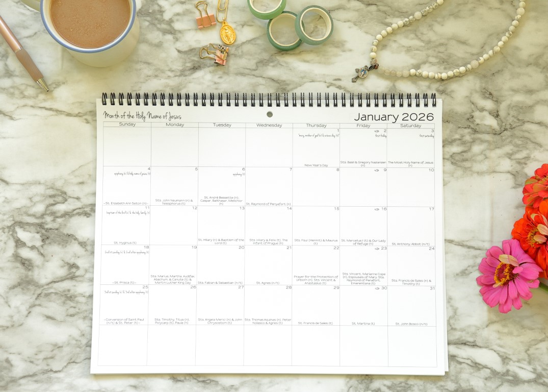 2026 Catholic Calendar (11 X 14&amp;quot;) inside Liturgical Calendar 2026 Cofe