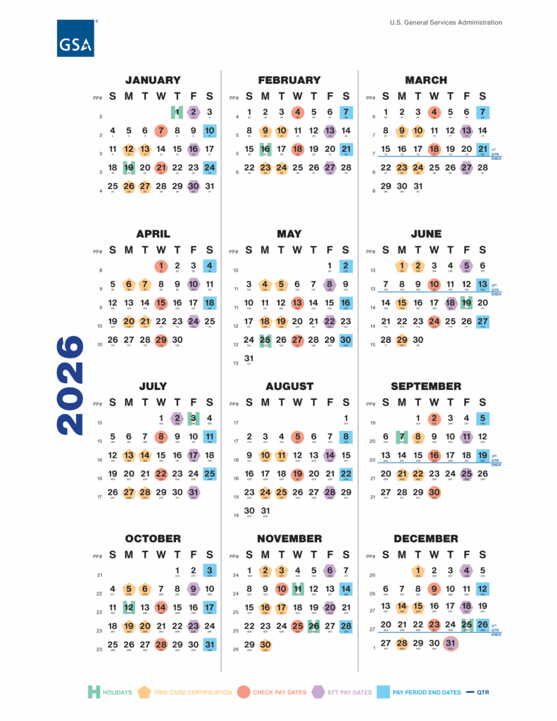 2026 Federal Employee Holidays And Pay Period Calendar - Planwell inside Employee Vacation Calendar 2026