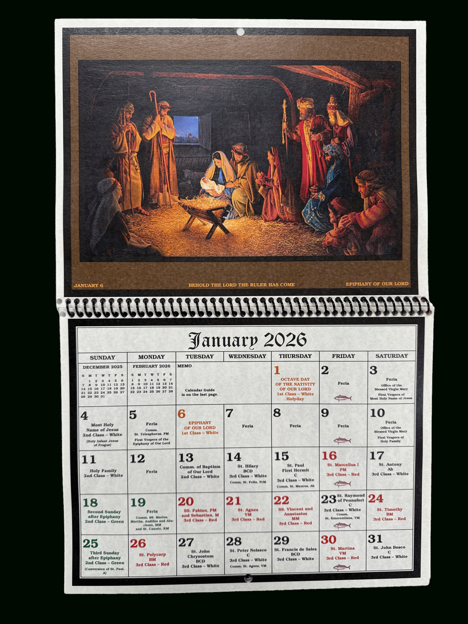 2026 Liturgical Calendar - The Seraphim Company, Inc. regarding Catholic Calendar 2026 Feast Days