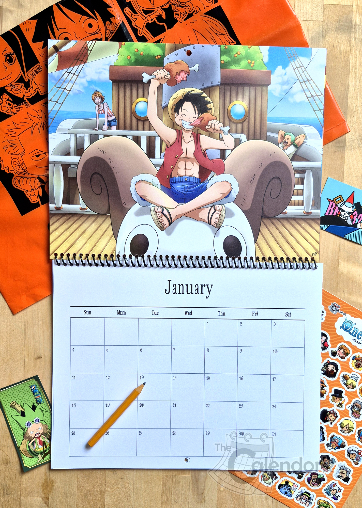 2026 One Piece Wall Calendar in Anime Calendar 2026 Usa