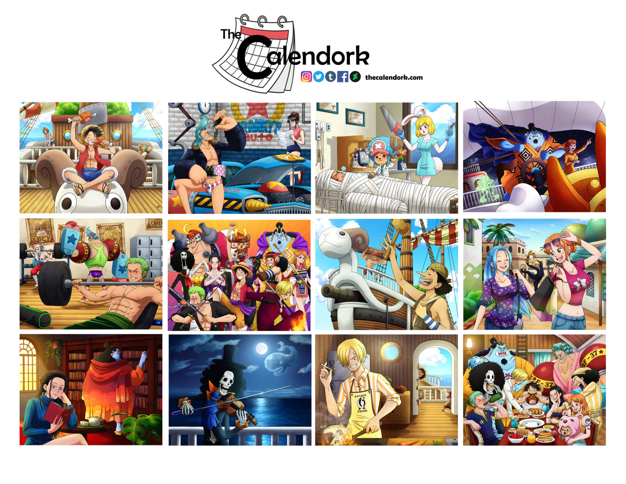 2026 One Piece Wall Calendar inside Anime Calendar 2026 Release Dates