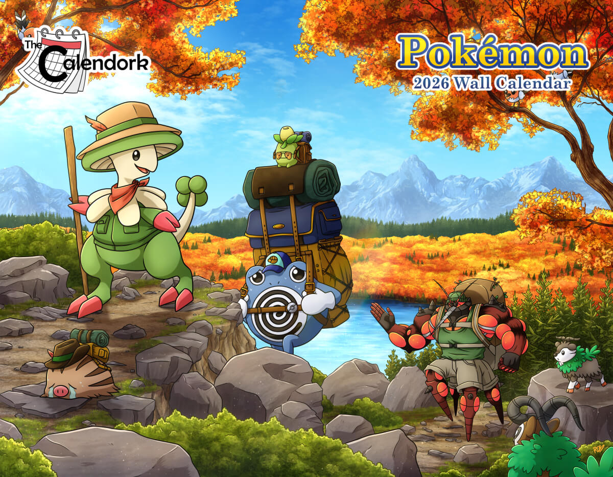 2026 Pokemon Wall Calendar pertaining to Pokemon Calendar 2026 Printable