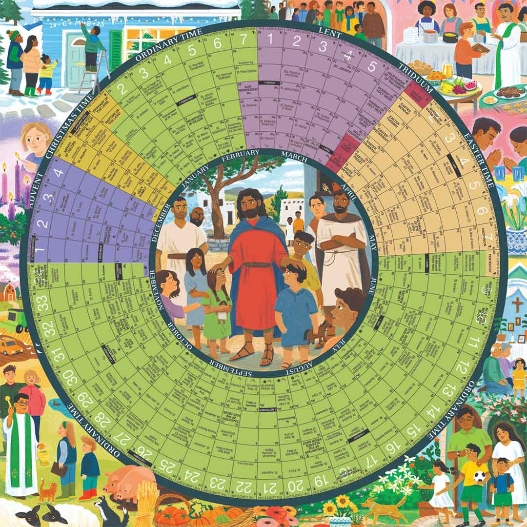 2026 Year Of Grace Liturgical Calendar Laminated Poster pertaining to Year of Grace Liturgical Calendar 2026