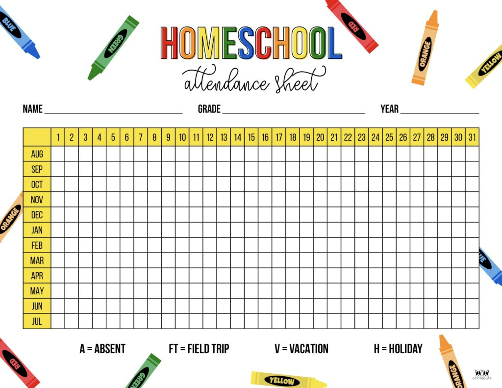 Attendance Sheets - 52 Free Printables | Printabulls pertaining to Daily Attendance Sheet 2026