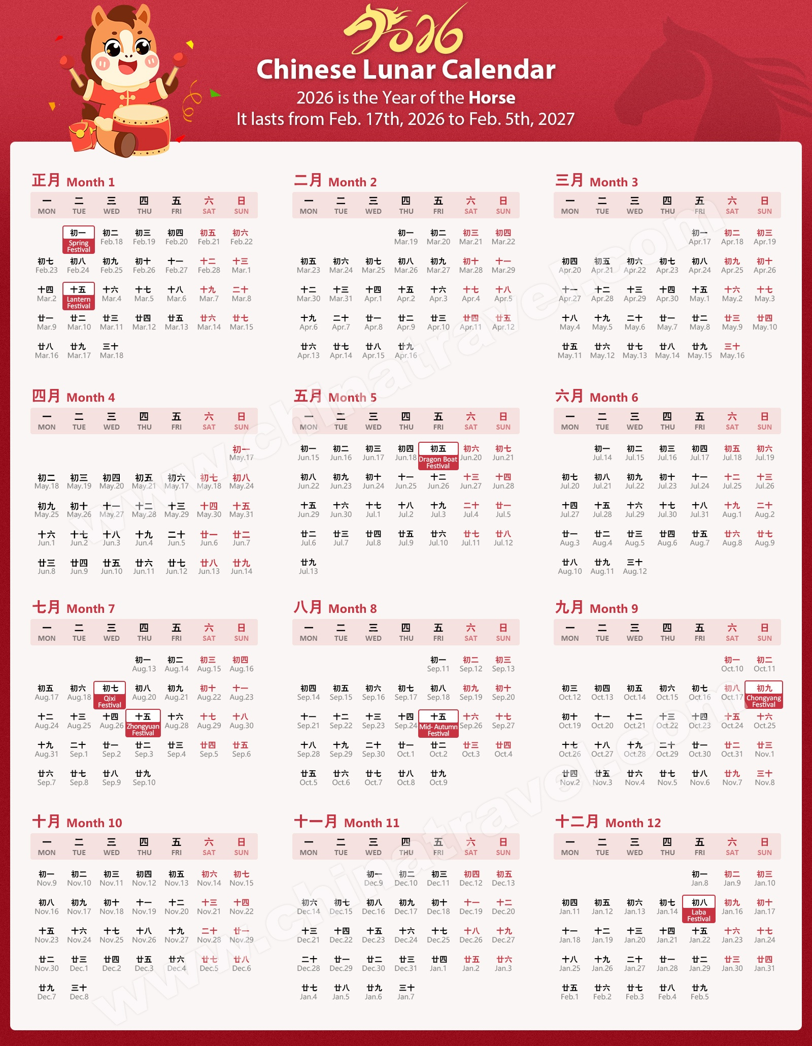 Chinese Calendar 2026/2027, Gregorian To Lunar Date throughout January 2026 Chinese Calendar