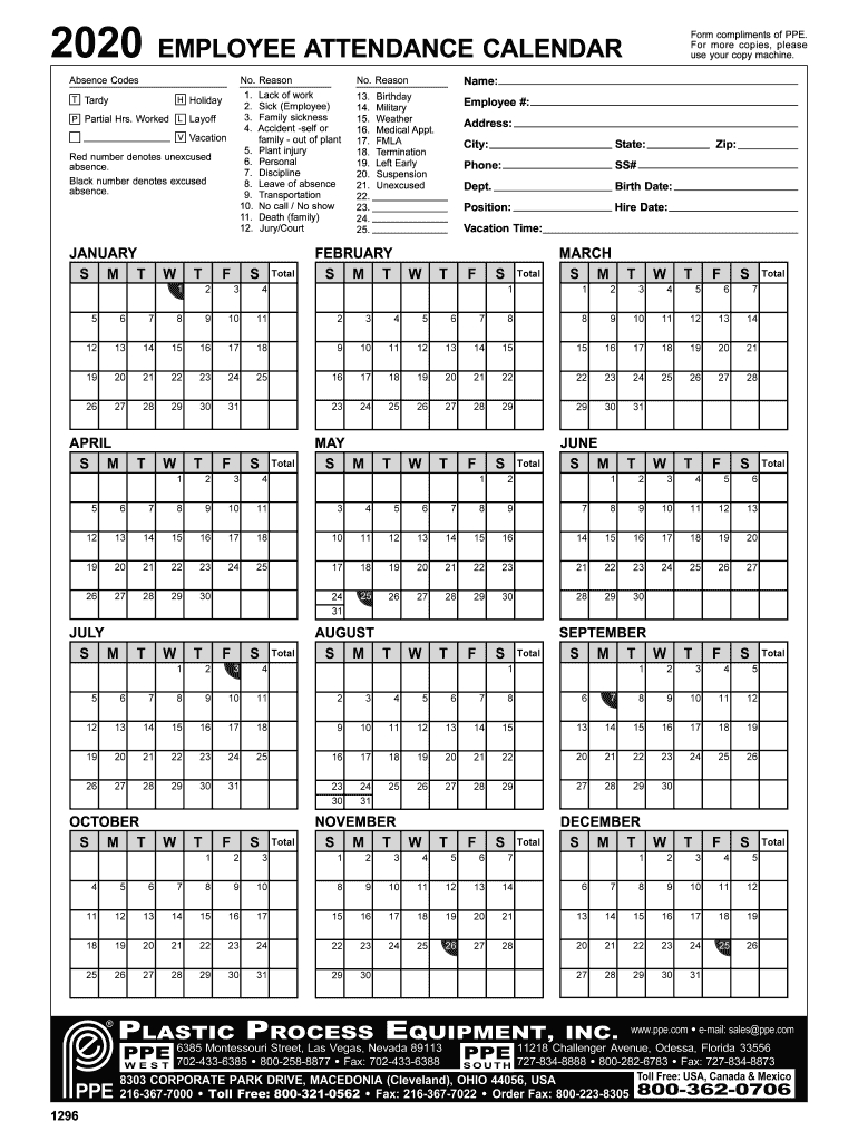 Employee Attendance Calendar: Fill Out &amp;amp; Sign Online | Dochub throughout Free Printable Employee Attendance Calendar