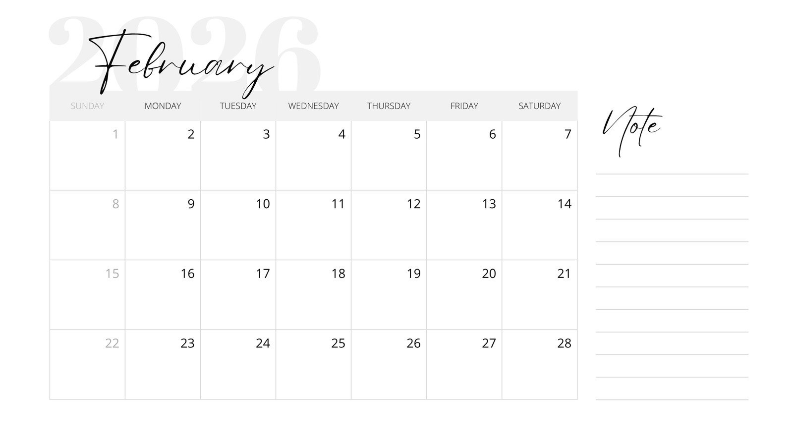 Free To Customize February 2026 Calendar Templates | Canva intended for February 2026 Calendar Page