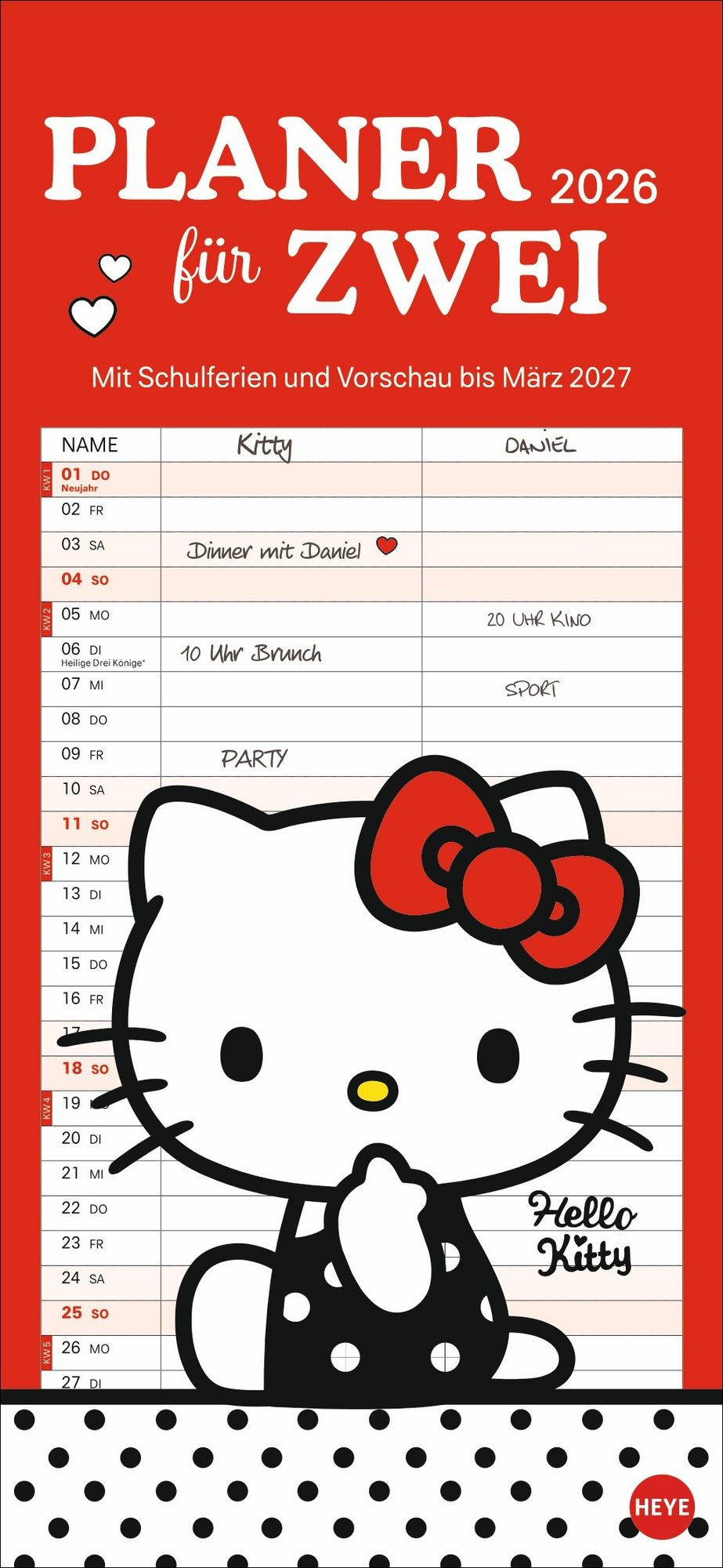 Hello Kitty Planer Für Zwei 2026&amp;quot; Kaufen for Hello Kitty Calendar 2026 Printable