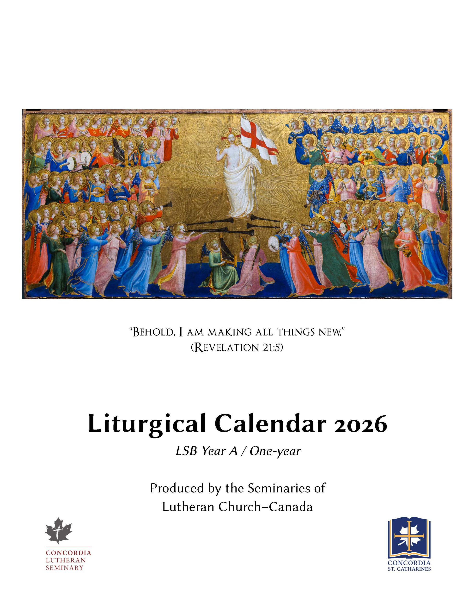 Liturgical Calendar 2026 – Concordia Lutheran Theological Seminary for Lutheran Liturgical Calendar 2026 Printable