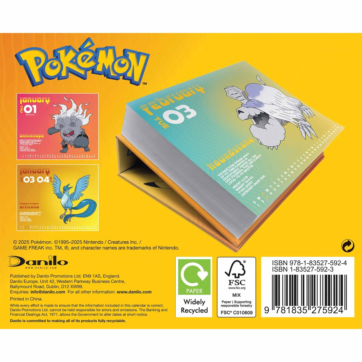 Pokemon Desk Calendar 2026 pertaining to Pokemon 2026 Desk Calendar