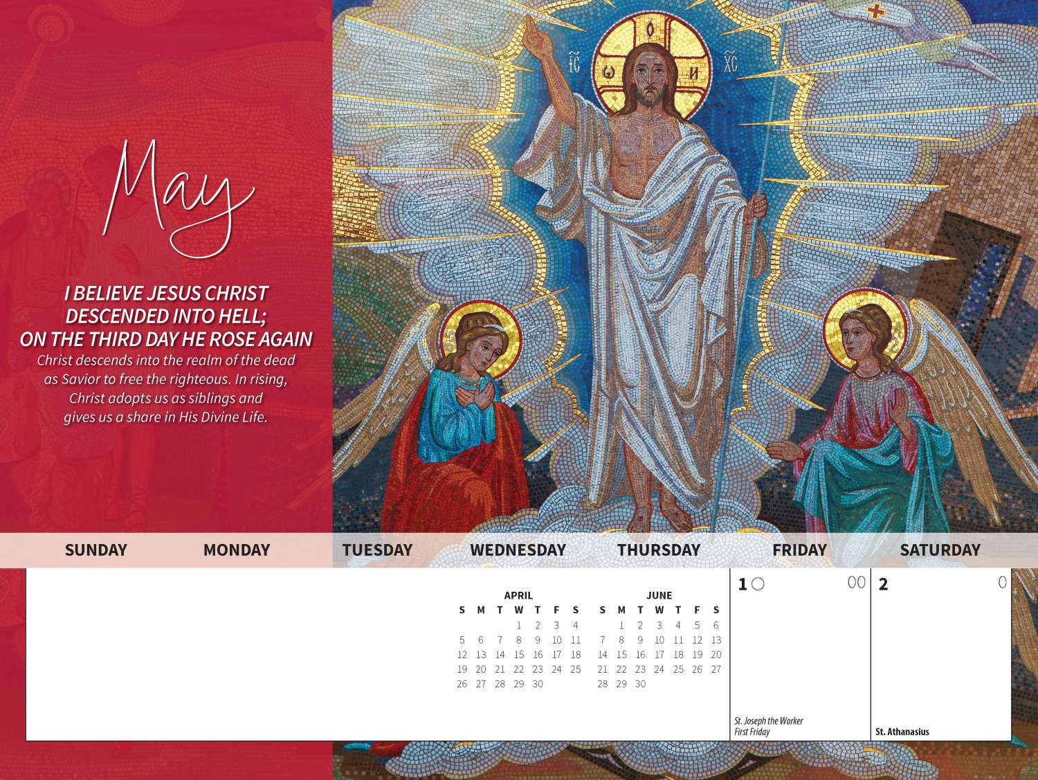 The Creed - English | Blue Mound Graphics pertaining to Catholic Calendar May 2026