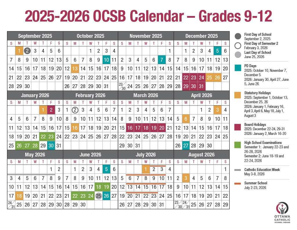What Parents Need To Know At The Start Of The School Year – The for Ottawa Catholic School Board Calendar 2026